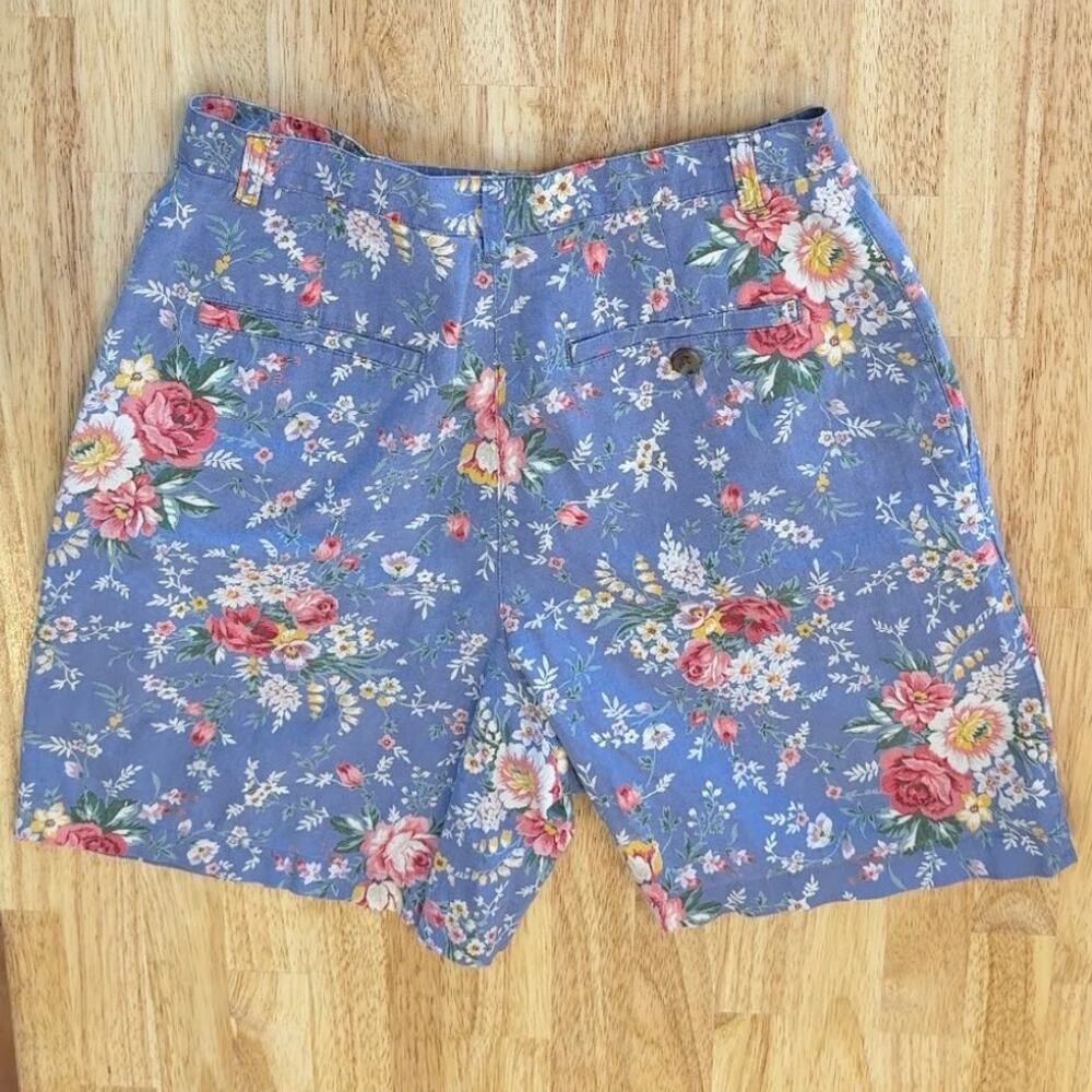Jones New York Vintage Linen Cotton Shorts Petite Women Size 8 - Picture 2 of 4